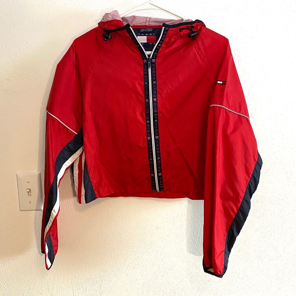 Vintage Tommy Jeans Cropped Bomber Jacket